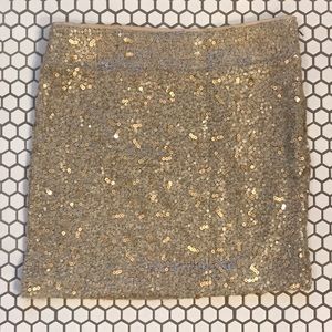 Banana Republic Gold Sequin Skirt